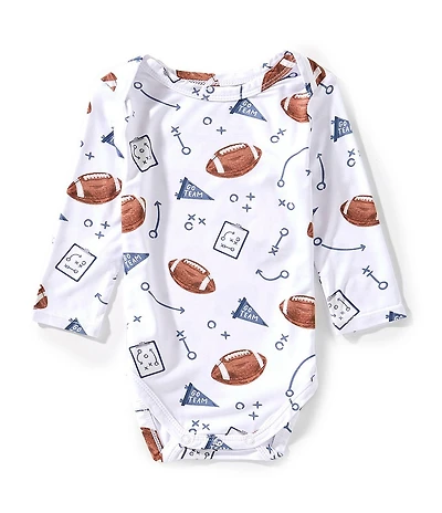 Angel Dear Baby Boys Long Sleeve Touchdown Lap Shoulder Bodysuit