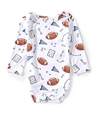 Angel Dear Baby Boys Long Sleeve Touchdown Lap Shoulder Bodysuit