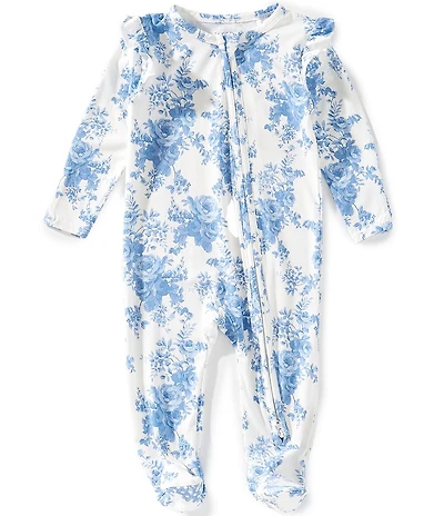 Angel Dear Baby Girls Dream Cottage Floral Footed Coverall