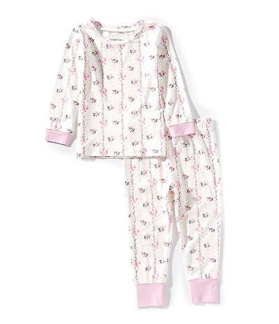 Angel Dear Baby Girls Long Sleeve Dainty Buds Long Sleeve Top & Pants Set