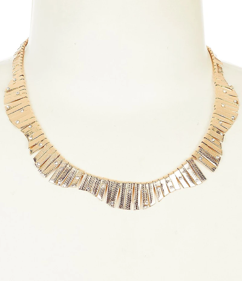 Anna & Ava Bar Wave Collar Necklace with Stones