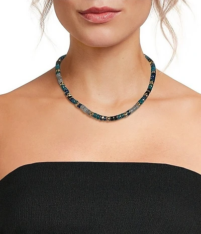 Anna & Ava Beaded Disc Collar Necklace
