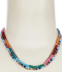 Anna & Ava Beaded Short Multi Strand Necklace