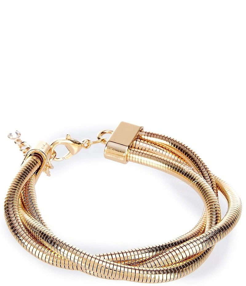 Anna & Ava Braided Snake Chain Line Bracelet