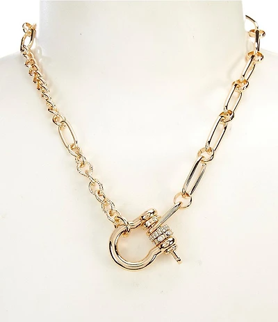 Anna & Ava Chain Lock Necklace
