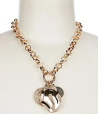 Anna & Ava Chain Short Pendant Necklace with Coin Pendants