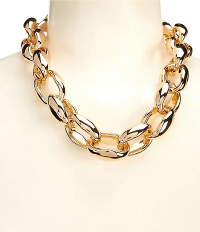 Anna & Ava Chunky Curb Chain Collar Necklace