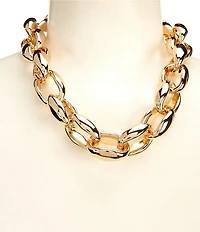 Anna & Ava Chunky Curb Chain Collar Necklace