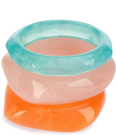 Anna & Ava Chunky Resin Bangle Bracelet Set