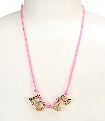 Anna & Ava Cord Love Statement Necklace