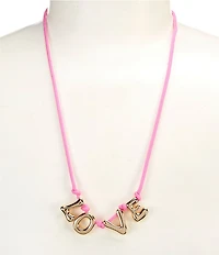 Anna & Ava Cord Love Statement Necklace