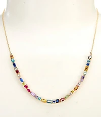 Anna & Ava Delicate Multi Stone Chain Necklace