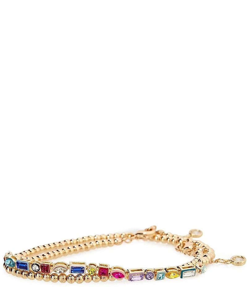 Anna & Ava Delicate Multi Stone Line Bracelet Set