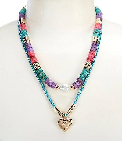 Anna & Ava Disc and Rope Chain Necklace Set