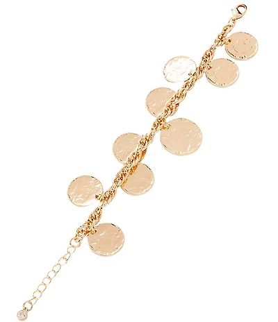 Anna & Ava Disc Charms Line Bracelet
