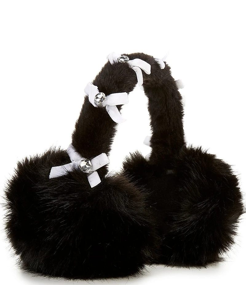 Anna & Ava Embellished Bow Velvet Earmuffs