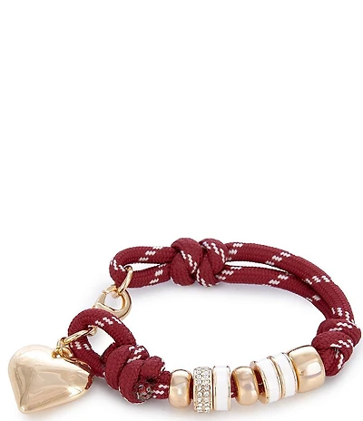 Anna & Ava Game Day Charm Cord Line Bracelet