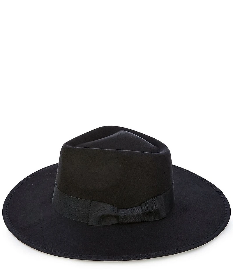 Anna & Ava Grosgrain Bow Felt Fedora Hat