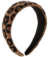 Anna & Ava Leopard Beaded Headband