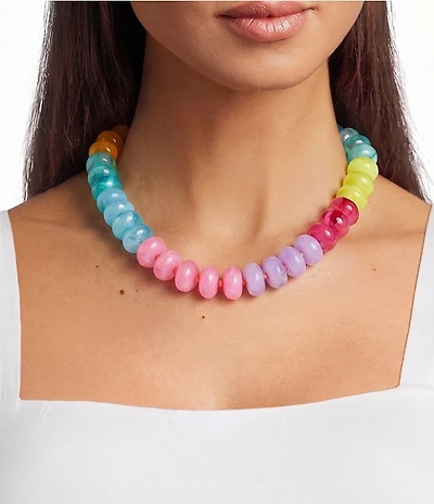 Anna & Ava Multi Colored Bead Collar Statement Necklace