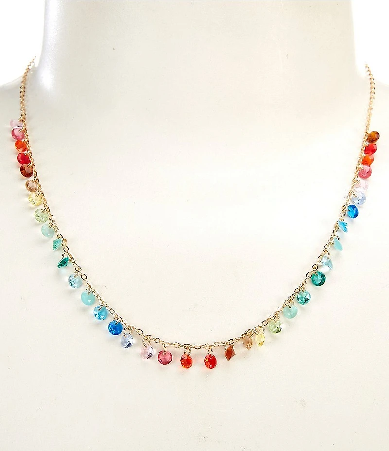 Anna & Ava Multi Stone Delicate Collar Necklace