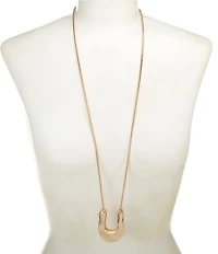 Anna & Ava Organic U Long Pendant Necklace