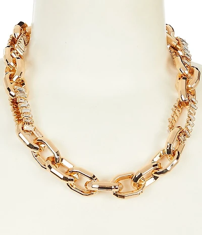 Anna & Ava Oversized Link Collar Necklace with Pave