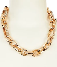 Anna & Ava Oversized Link Collar Necklace with Pave