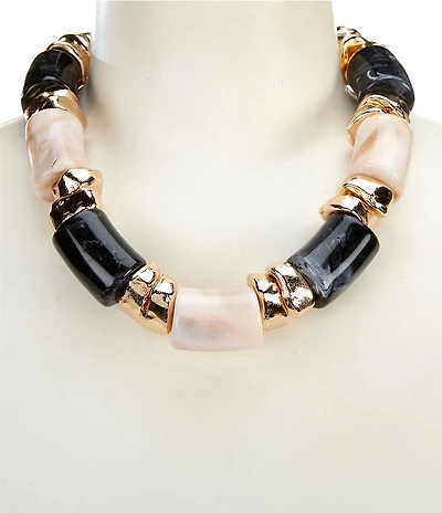 Anna & Ava Oversized Tube Statement Necklace