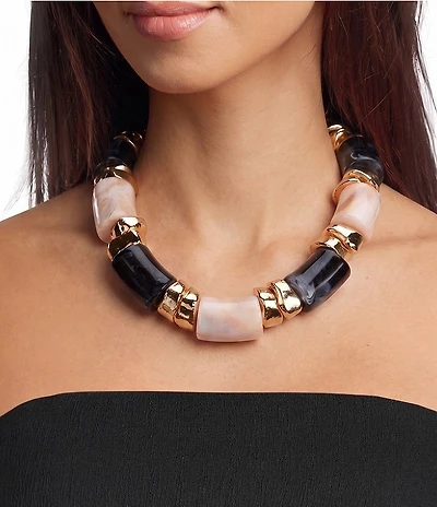 Anna & Ava Oversized Tube Statement Necklace