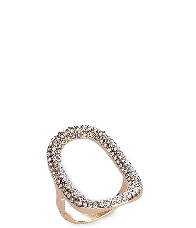 Anna & Ava Pave Oval Statement Ring