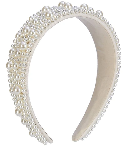 Anna & Ava Pearl Beaded Bauble Headband