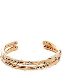 Anna & Ava Pearl Cuff Bracelet Set