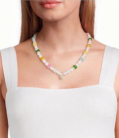 Anna & Ava Pearl Stoned Beaded Collar Necklace