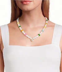 Anna & Ava Pearl Stoned Beaded Collar Necklace