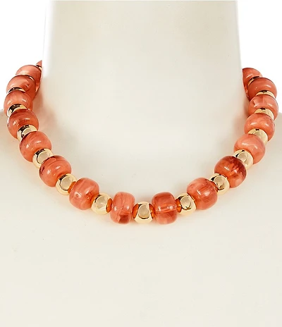 Anna & Ava Pink and Gold Ball Collar Necklace