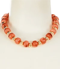 Anna & Ava Pink and Gold Ball Collar Necklace