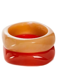 Anna & Ava Resin Resort Bangle Bracelet Set