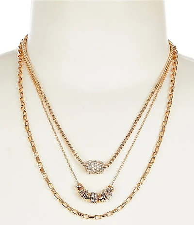Anna & Ava Rondelle Multi Strand Collar Necklace