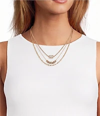 Anna & Ava Rondelle Multi Strand Chain Necklace