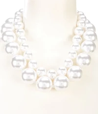 Anna & Ava Statement Pearl Short Multi-Strand Necklace