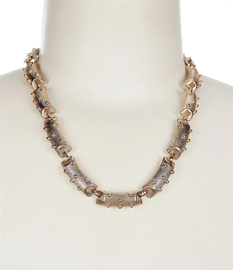 Anna & Ava Textured Bar Collar Necklace