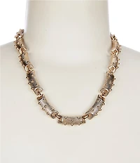 Anna & Ava Textured Bar Collar Necklace