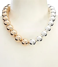 Anna & Ava Two Tone Ball Statement Necklace