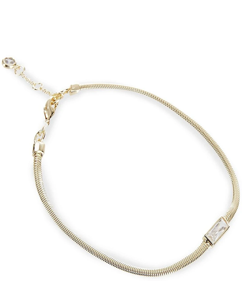 Anna & Ava Waterproof 18K Gold CZ Chain Line Bracelet