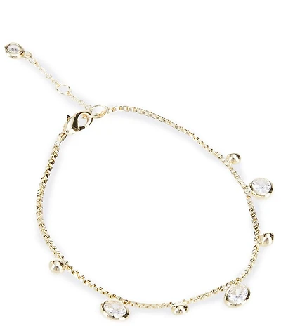 Anna & Ava Waterproof 18K Gold Delicate Shaky Charm Bracelet