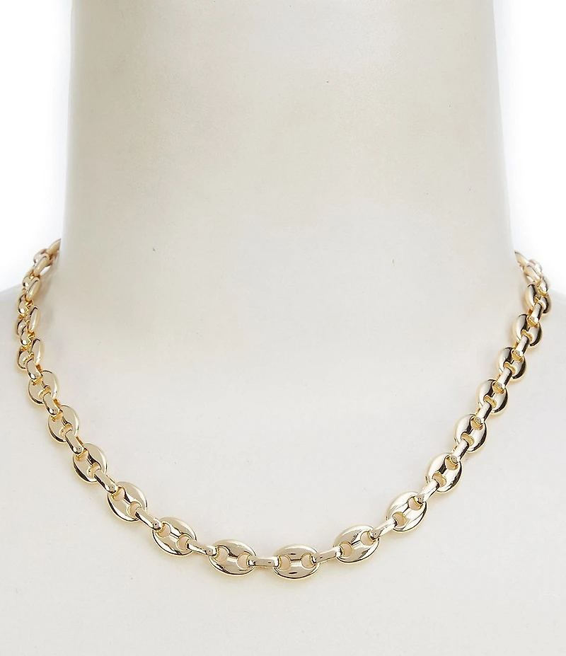 Anna & Ava Waterproof 18K Gold Flat Link Chain Necklace