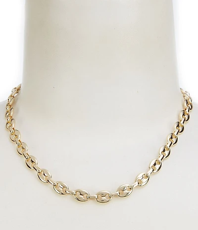 Anna & Ava Waterproof 18K Gold Flat Link Chain Necklace