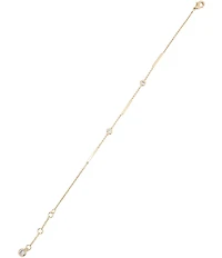 Anna & Ava Waterproof Bar and Cubic Zirconia Stone Line Bracelet