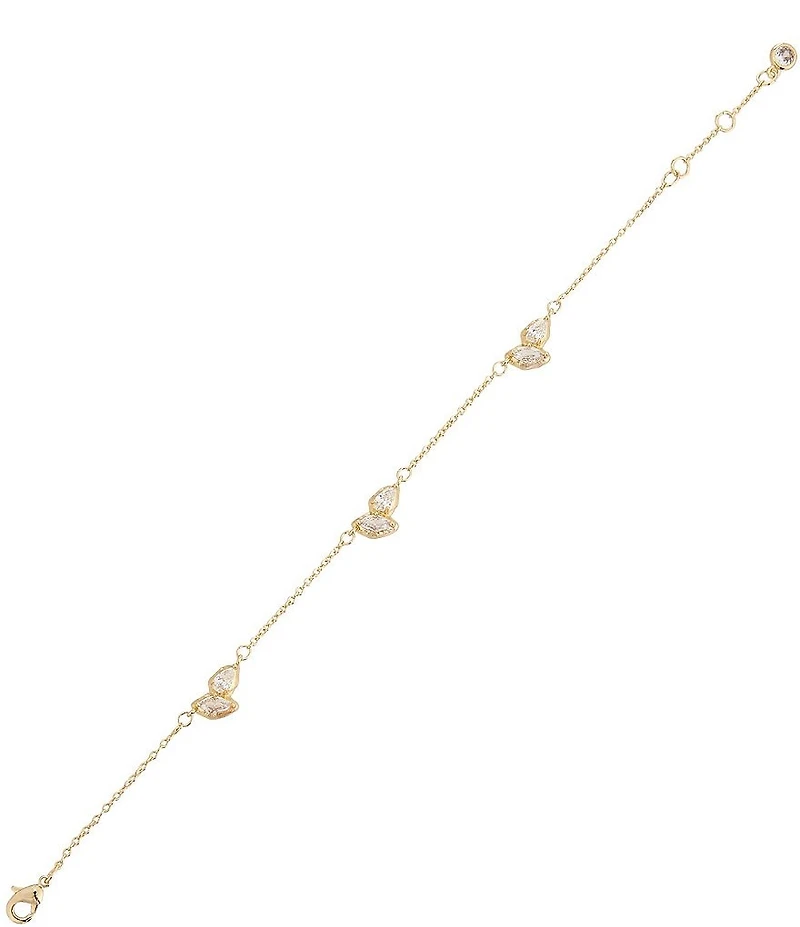 Anna & Ava Waterproof Cubic Zirconia Stone Cluster Line Bracelet